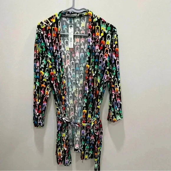 Alice + Olivia “Willa Rainbow Stace Robe Kimono Size Xs Multicolor - Picture 1 of 10